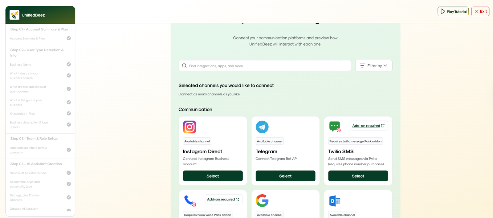 UnifiedBeez product screenshot